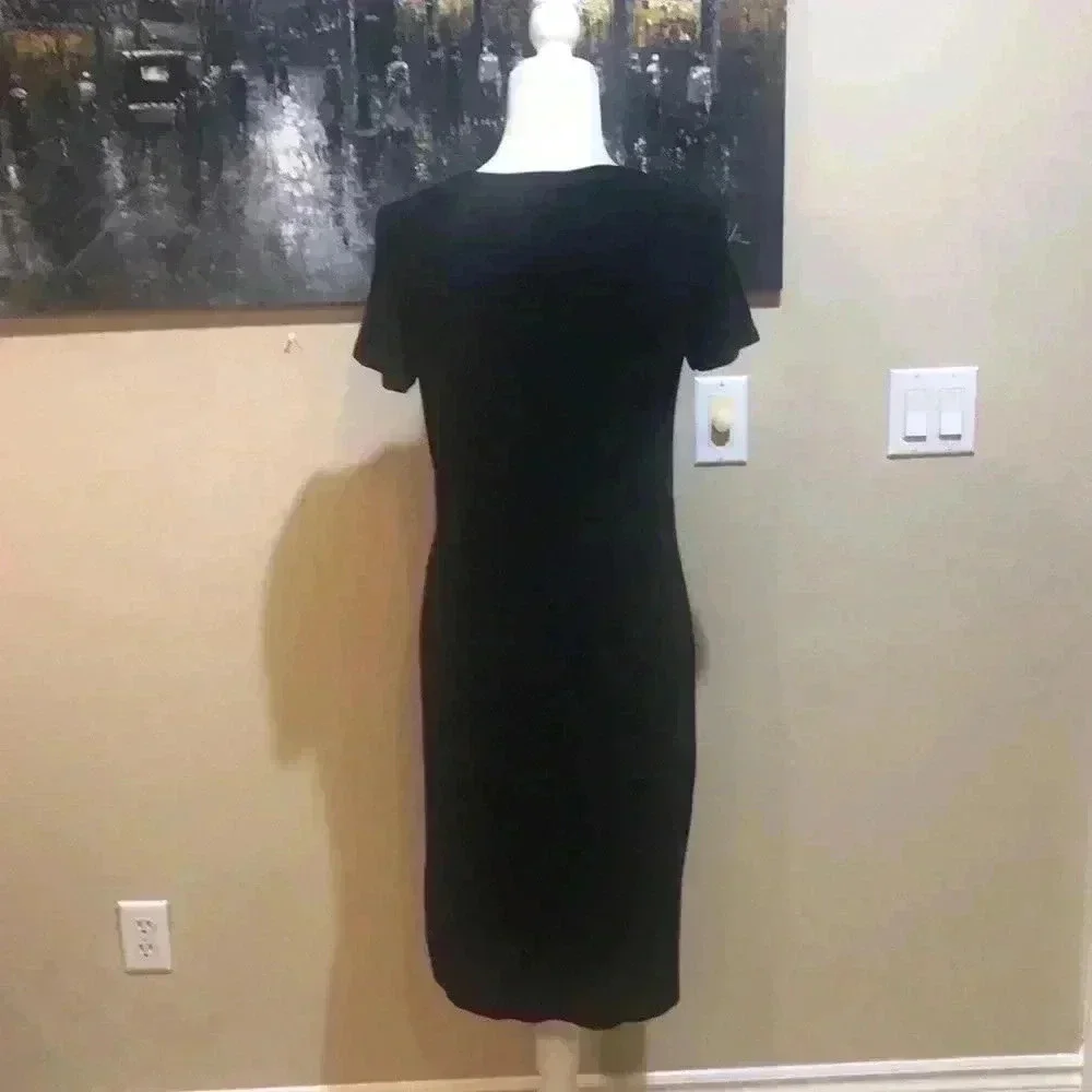 Gap Twist Front Crewneck Short Sleeved Midi Dress-Size SP